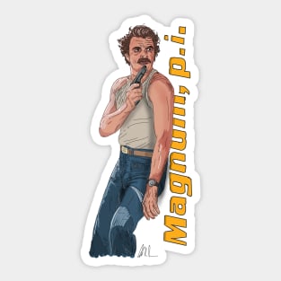Magnum PI: Selleck Is Coming Sticker